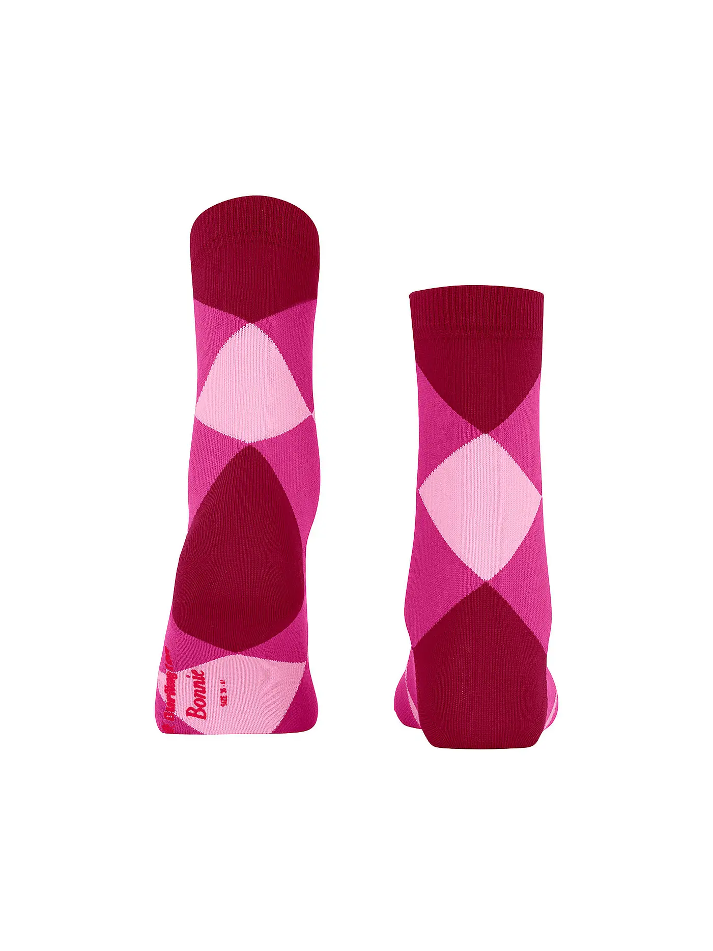 BURLINGTON | Damen Socken BONNIE 36-41 black | rot